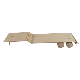 Truck Semi-trailer Flatbed Model Kit