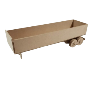 Truck Semi-trailer Open Cargo Model Kit