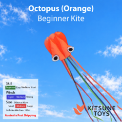 Octopus (Orange) - Beginner Kite