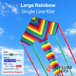 Large Rainbow - Single Line Kite