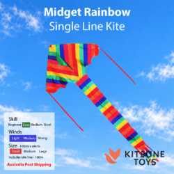 Midget Rainbow - Single Line Kite