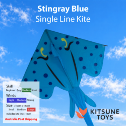 Stingray Blue - Single Line Kite